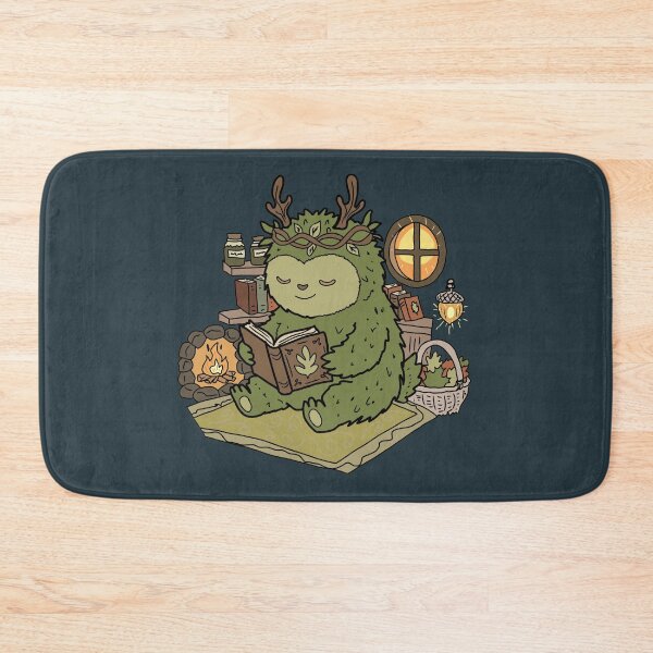 Item preview, Forest Creature Reading By Fireplace Woodland Art designed and sold by LeshanArt.