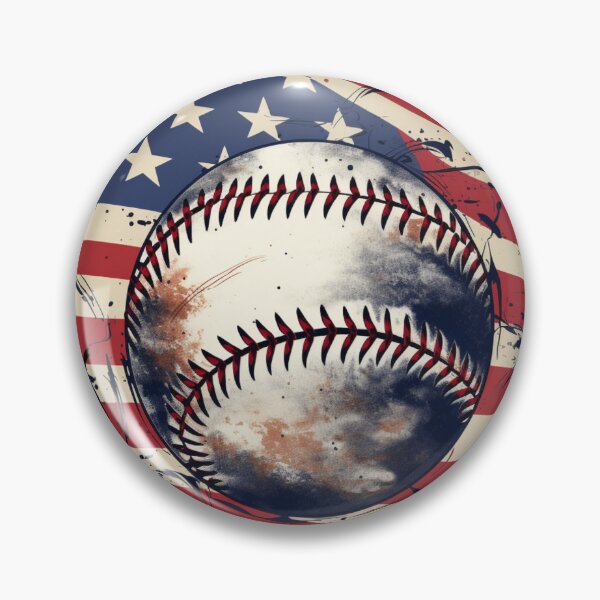 Item preview, Baseball USA American Flag Vintage Grunge designed and sold by FeverVoid.