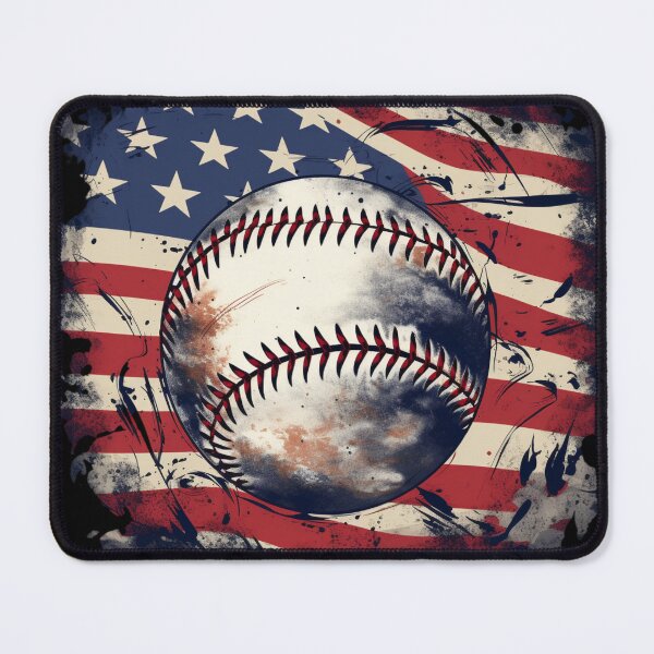 Item preview, Baseball USA American Flag Vintage Grunge designed and sold by FeverVoid.