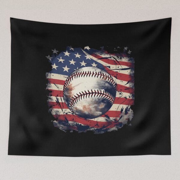 Item preview, Baseball USA American Flag Vintage Grunge designed and sold by FeverVoid.