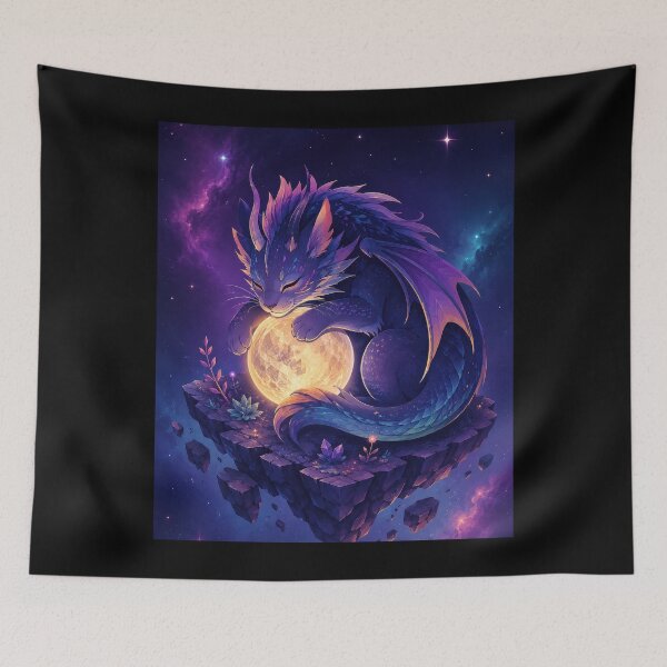 Item preview, Moonkeeper Dragon on the Floating Star Isle  designed and sold by Sketchlegacy.