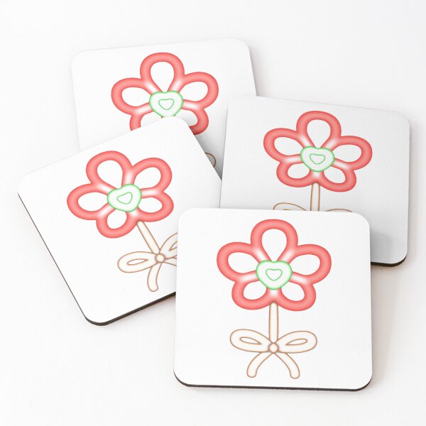 Item preview, Neon Heart Blossom Flower with Bow designed and sold by Khanworld.