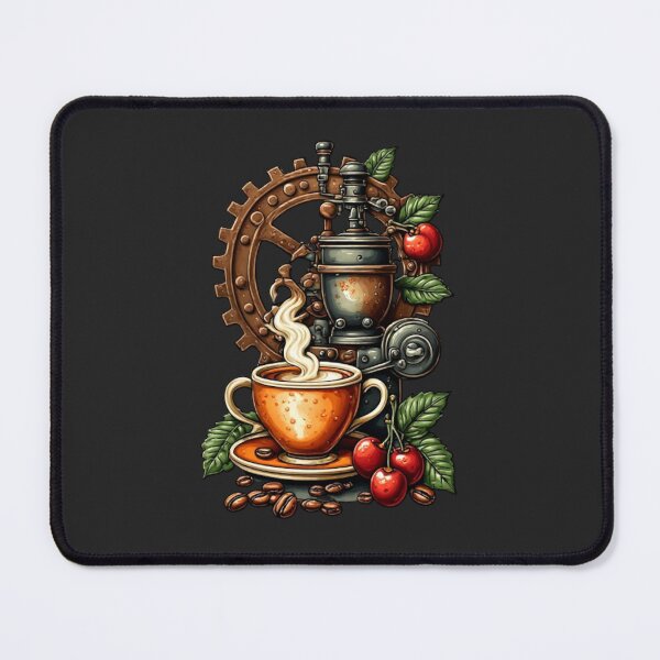 Item preview, Barista Mechanics - Steampunk Espresso Machine & Coffee Cherries 01 designed and sold by Shift-Bloom.