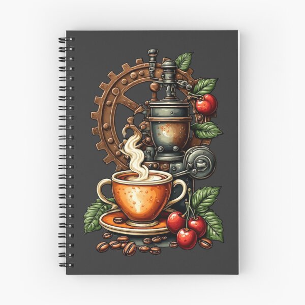 Item preview, Barista Mechanics - Steampunk Espresso Machine & Coffee Cherries 01 designed and sold by Shift-Bloom.