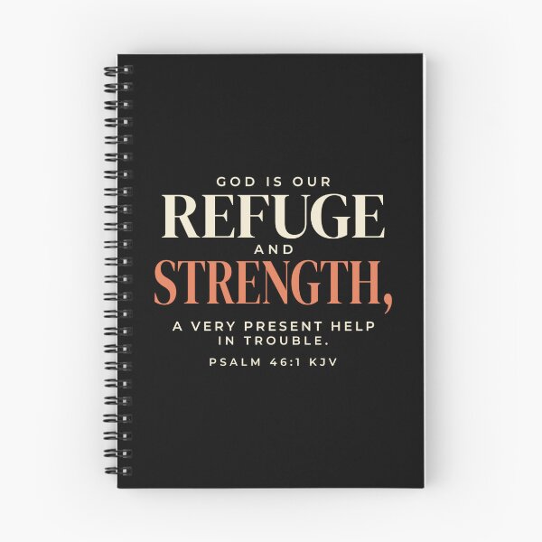 Item preview, God Is Our Refuge and Strength KJV Dark Product Design designed and sold by FaithThroughEverySeason.