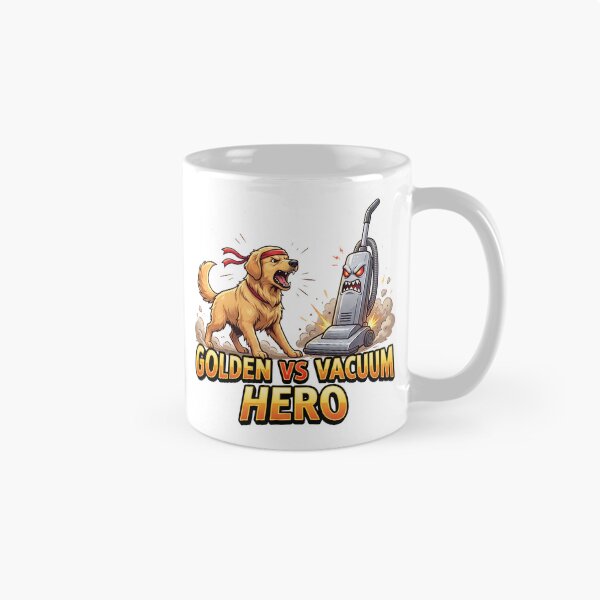 Item preview, Golden Retriever Vs Vacuum designed and sold by zoughlal.