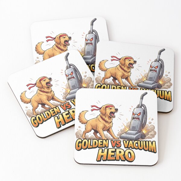 Item preview, Golden Retriever Vs Vacuum designed and sold by zoughlal.