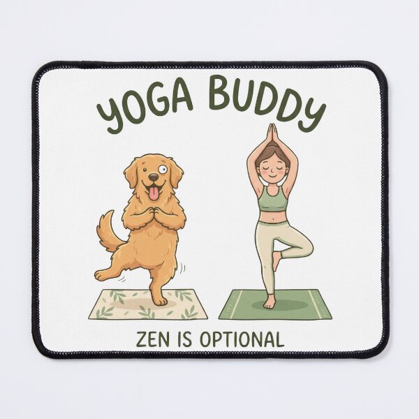 Item preview, Golden Yoga Buddy Zen designed and sold by zoughlal.