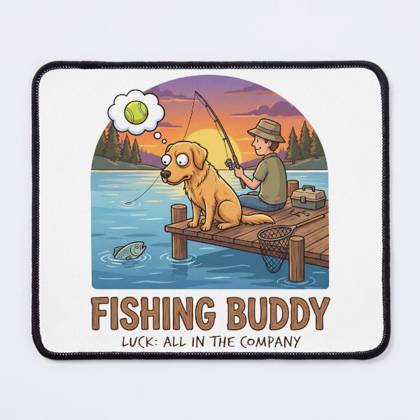Item preview, Golden Fishing Buddy Luck designed and sold by zoughlal.