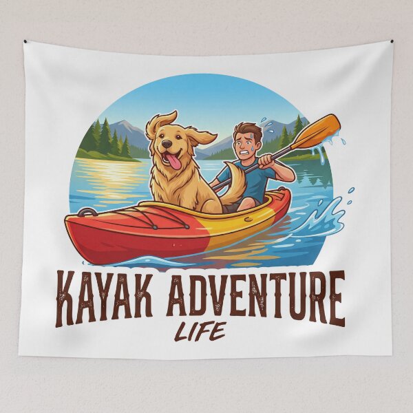 Item preview, Golden Kayak Adventure Life designed and sold by zoughlal.