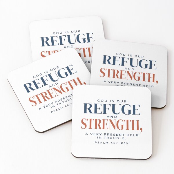 Item preview, God Is Our Refuge and Strength Psalm 46:1 KJV Gift designed and sold by FaithThroughEverySeason.