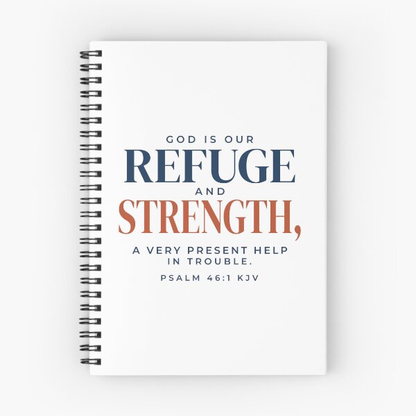Item preview, God Is Our Refuge and Strength Psalm 46:1 KJV Gift designed and sold by FaithThroughEverySeason.
