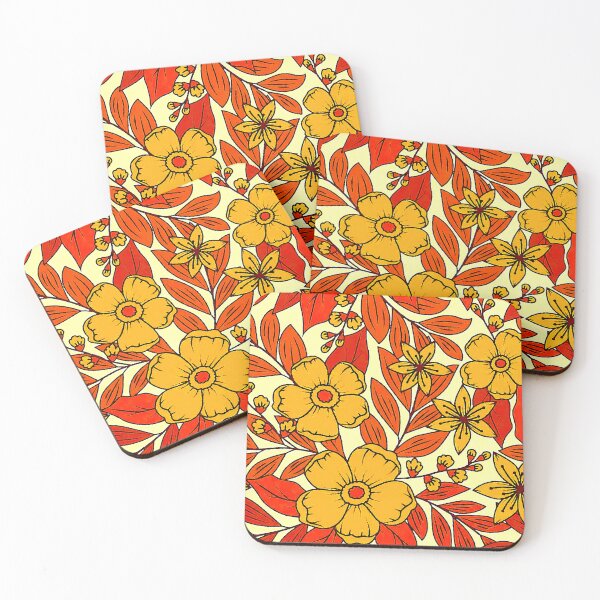 Item preview, Gold Flower Pattern designed and sold by ViaARTfactory.
