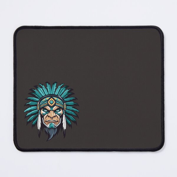 Item preview, Chief Warrior - Mascot Aqua // School Spirit College Team Cheer designed and sold by Aubergine Designs.