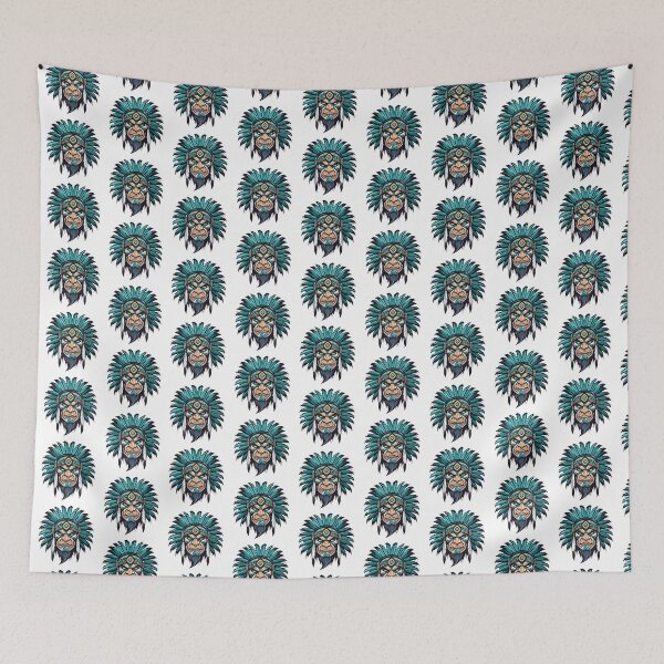 Item preview, Chief Warrior -  Mascot Aqua // School Spirit College Team Cheer designed and sold by Aubergine Designs.