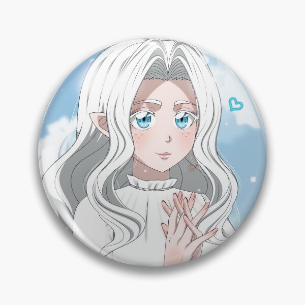 Item preview, Elf Girl Illustration Tee | Blue, Silver, White Theme Anime Portrait designed and sold by Wanami-Jun Designs.
