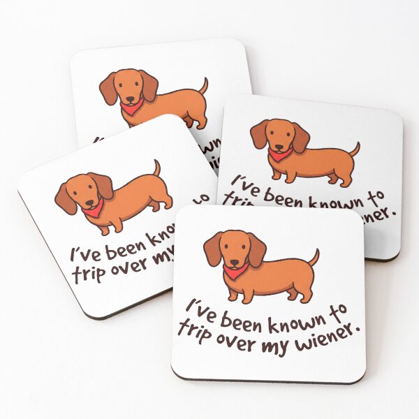 Item preview, Ive Been Known To Trip Over My Wiener designed and sold by ThreadRiotTees.