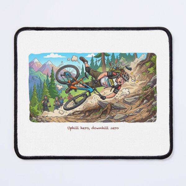 Item preview, Uphill Hero Downhill Zero designed and sold by AcornAndPebble.
