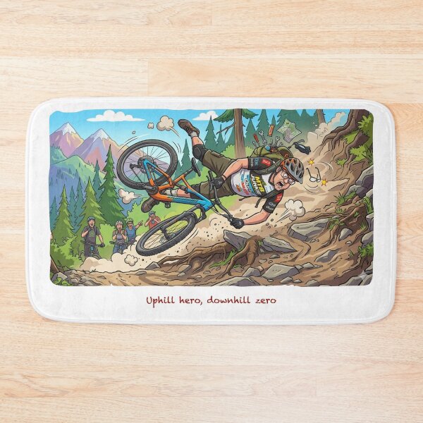Item preview, Uphill Hero Downhill Zero designed and sold by AcornAndPebble.