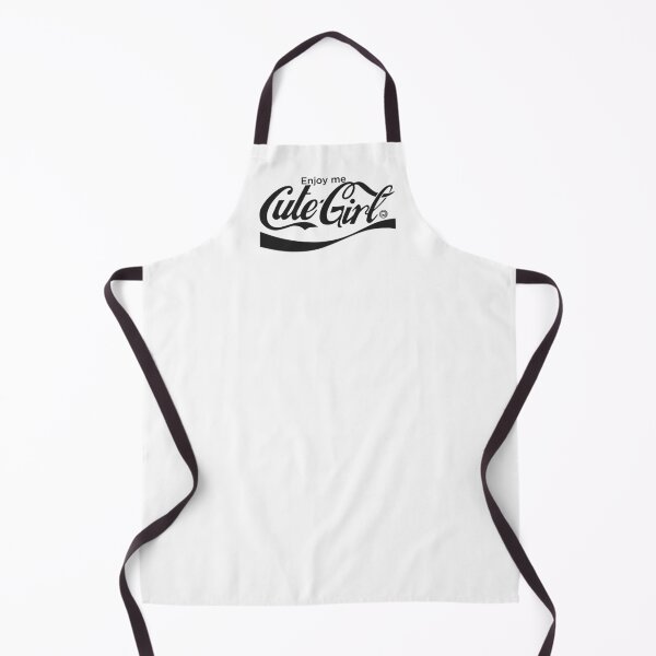 Item preview, Enjoy me: Cute-Girl - Coca-Cola Logo Parody (Black Edition) designed and sold by devilinfluencer.