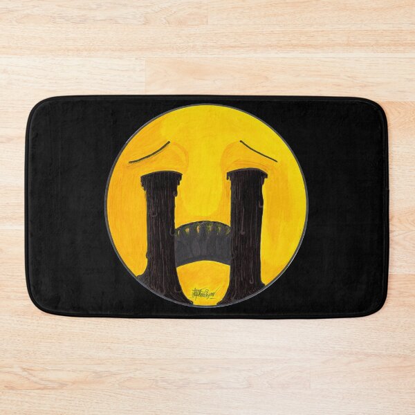 Item preview, Black Sludge Crying Face Scar-E-Moji designed and sold by Grimmlar.