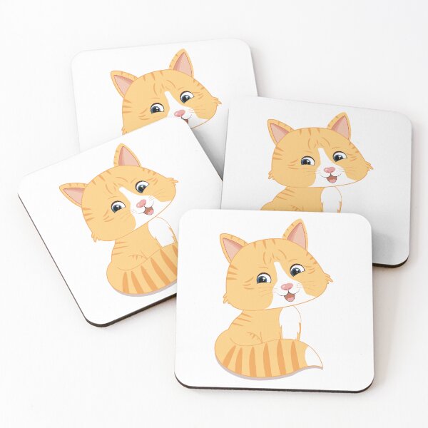 Item preview, Cute Orange Tabby Kitten Cartoon Illustration designed and sold by MascarenoM.