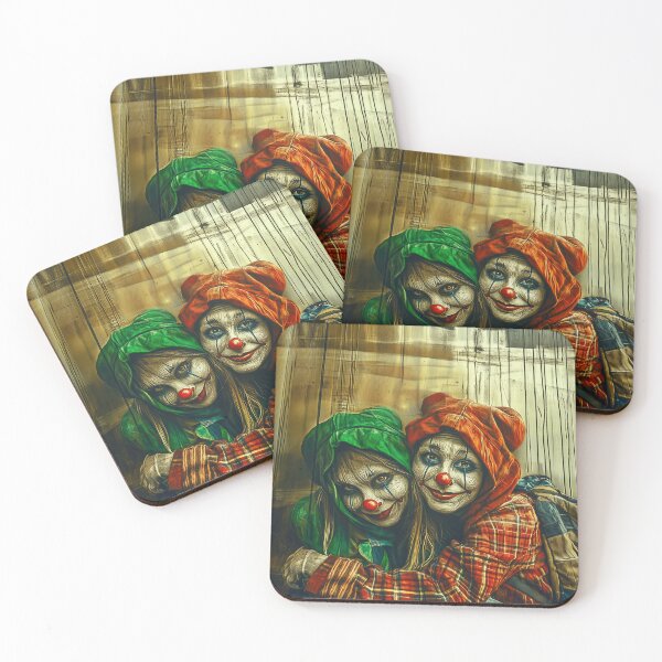 Item preview, Best Friends Clown Portrait designed and sold by Verademacedoart.