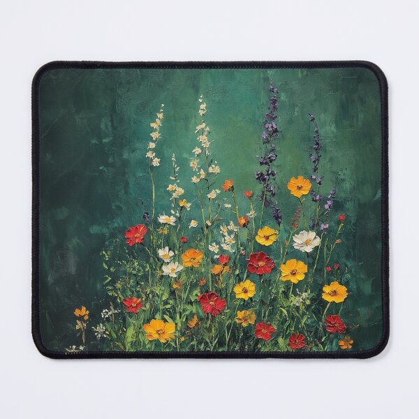 Item preview, Wild Meadow Flowers on Deep Green designed and sold by RossignolStudio.