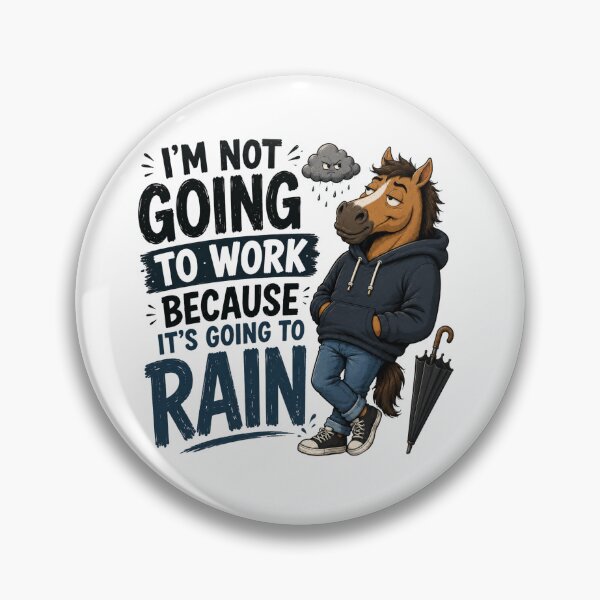 Item preview, Funny Horse Refuses Work Because Rain designed and sold by Kolibra.