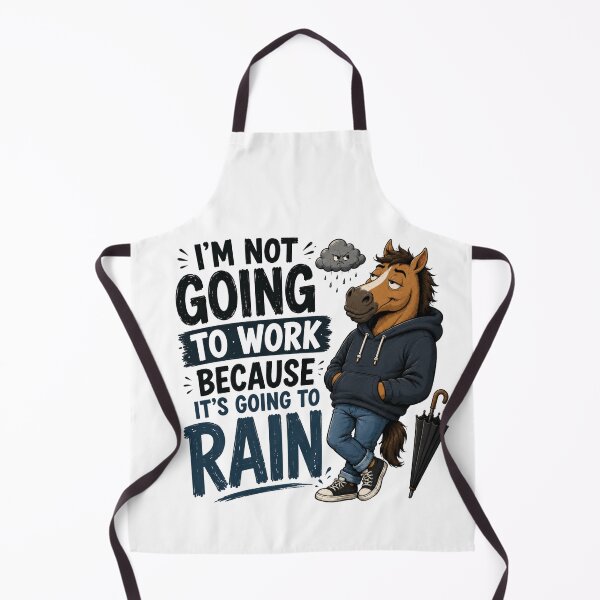 Item preview, Funny Horse Refuses Work Because Rain designed and sold by Kolibra.