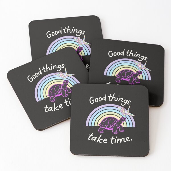 Item preview, Good Things Take Time Turtle T-Shirt | Cute Turtle Patience Shirt | Slow Living Motivational Tee designed and sold by RteesStudio.
