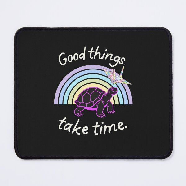Item preview, Good Things Take Time Turtle T-Shirt | Cute Turtle Patience Shirt | Slow Living Motivational Tee designed and sold by RteesStudio.