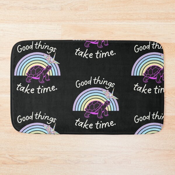 Item preview, Good Things Take Time Turtle T-Shirt | Cute Turtle Patience Shirt | Slow Living Motivational Tee designed and sold by RteesStudio.
