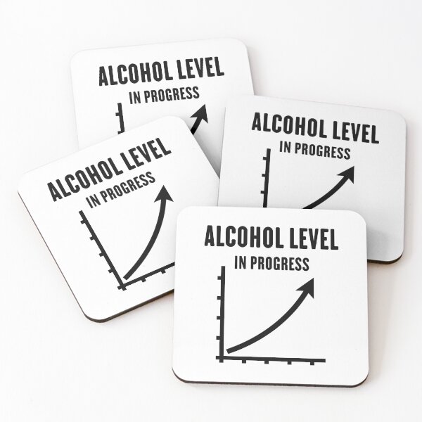 Item preview, Alcohol Level In Progress (Drinking Team / Booze Party / Black) designed and sold by Roderix.