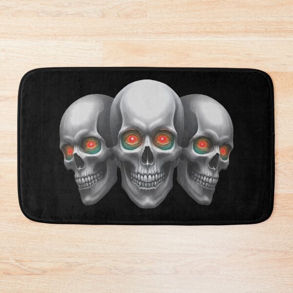 Item preview, Gothic Triple Skulls With Red Eyes designed and sold by Atteestude.