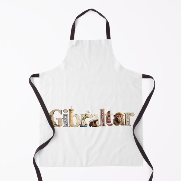 Item preview, Gibraltar Landmark Typography Travel Design | Iconic Rock & Heritage Art designed and sold by VladisWorld.