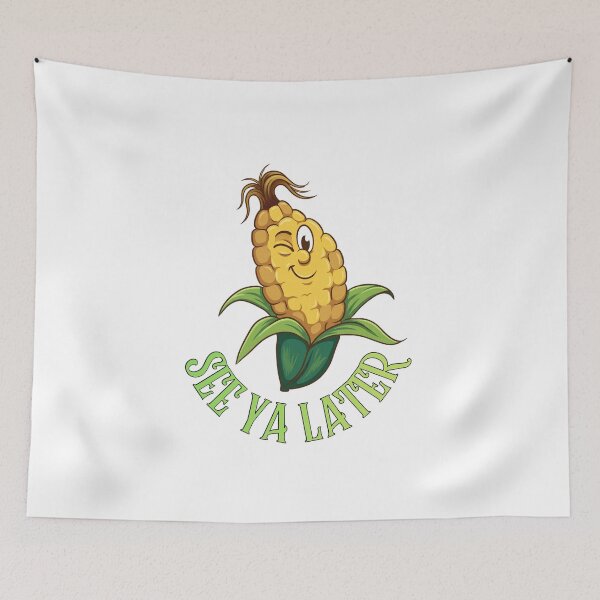 Item preview, Funny Corn on the Cob Bathroom Toilet Kernel Poop See Ya Later Joke  designed and sold by Space Ghettos.