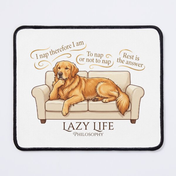 Item preview, Golden Lazy Life Philosophy designed and sold by zoughlal.