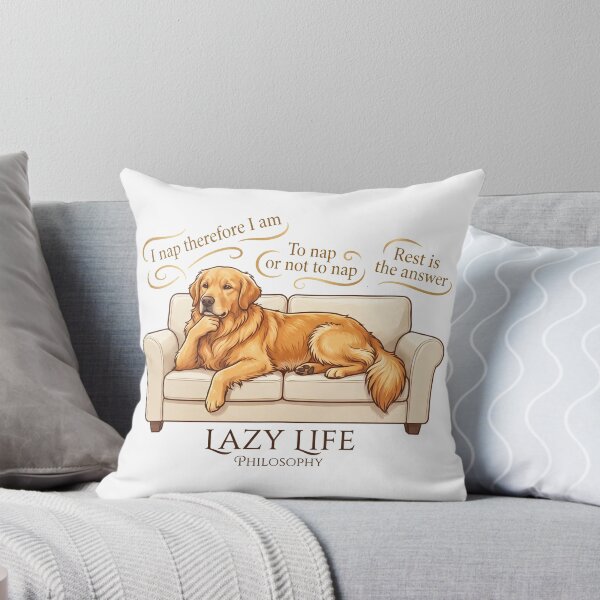 Item preview, Golden Lazy Life Philosophy designed and sold by zoughlal.