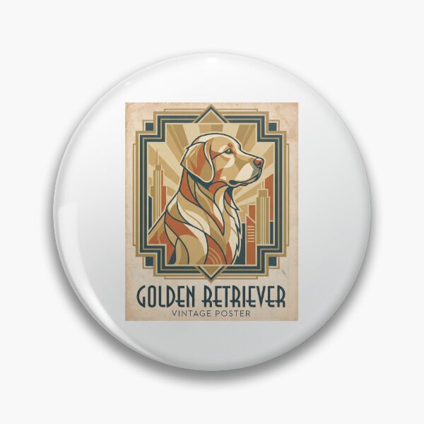 Item preview, Golden Retriever Vintage Poster designed and sold by zoughlal.