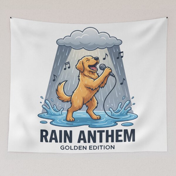 Item preview, Golden Rainy Day Anthem designed and sold by zoughlal.