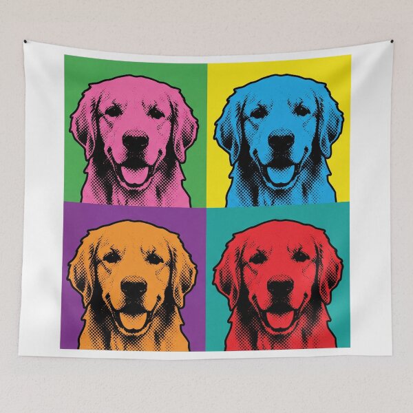 Item preview, Golden Retriever Pop Art King designed and sold by zoughlal.