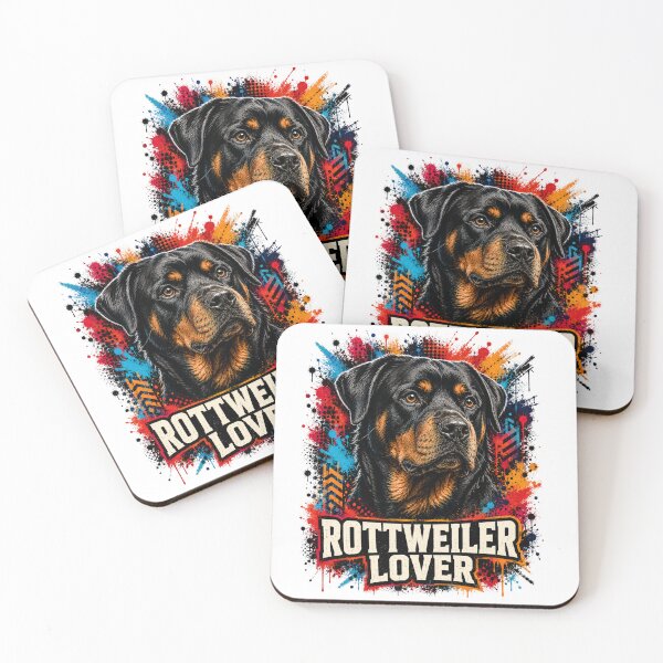 Item preview, Rottweiler Lover Graffiti Dog Portrait designed and sold by Tobull.