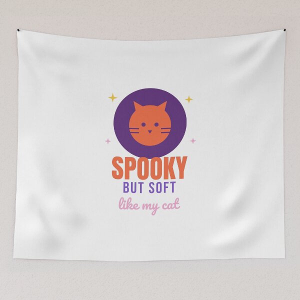Item preview, Spooky But Soft - Cute Halloween Cat Shirt designed and sold by RankShift.