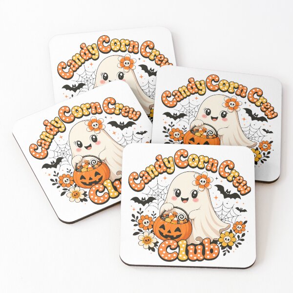 Item preview, Candy Corn Crew Club Cute Ghost Halloween Trick or Treat Pumpkin Kawaii Spooky Season K designed and sold by conggamenhatvip.