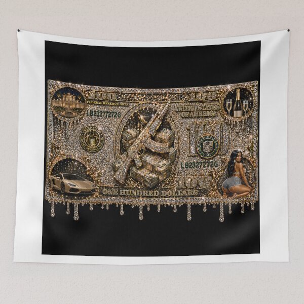 Item preview, Million Dollar Lifestyle Iced Out Diamond Gold Bill designed and sold by Trans4med.