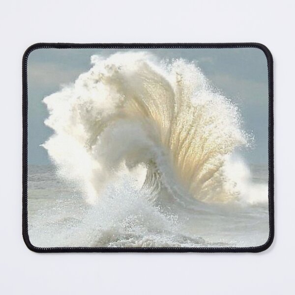 Item preview, Coastal Blues and Beige Dramatic Wave Motivational Impact No Words designed and sold by trixie666.