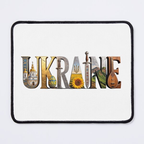 Item preview, Ukraine Landmark Typography Travel Design | Ukrainian Heritage & Culture Art designed and sold by VladisWorld.