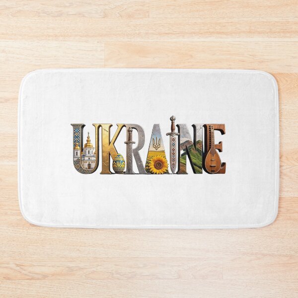 Item preview, Ukraine Landmark Typography Travel Design | Ukrainian Heritage & Culture Art designed and sold by VladisWorld.
