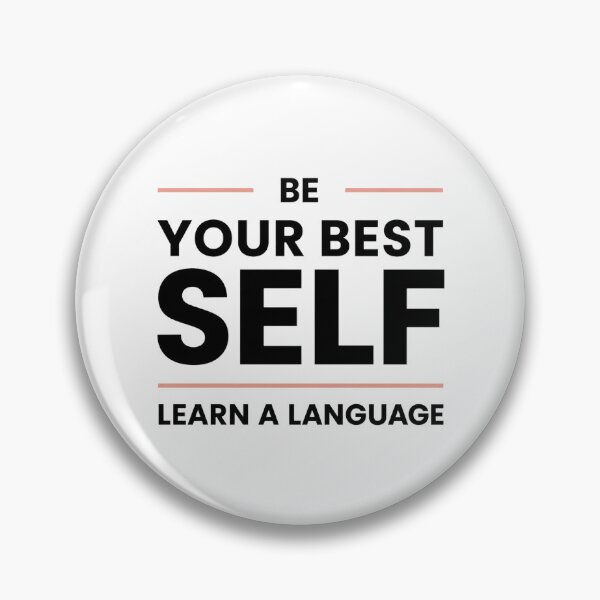 Item preview, Be Your Best Self. Learn a Language | Minimalist Typography Design designed and sold by Trodyglot.